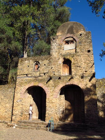 Gondor / Ethiopia - 02 Jan 2012: The castle in Gondor city, Ethiopia