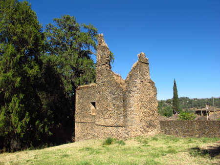 Gondor / Ethiopia - 02 Jan 2012: The castle in Gondor city, Ethiopia