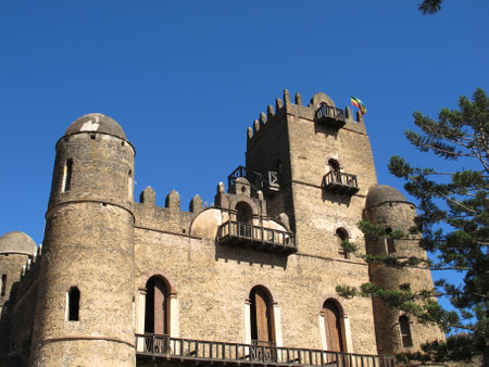 Gondor / Ethiopia - 02 Jan 2012: The castle in Gondor city, Ethiopia