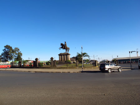 Addis Ababa / Ethiopia - 31 Dec 2011: The monument in Addis Ababa, Ethiopiaのeditorial素材