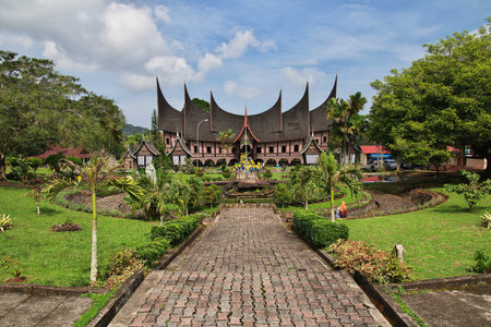 Padang / Indonesia - 30 Jul 2016: The temple on Sumatra island, Indonesiaのeditorial素材