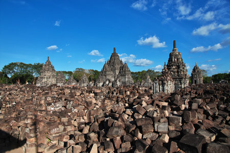 Prambanan / Indonesia - 01 Aug 2016: Prambanan is Hindu temple in Yogyakarta, Java, Indonesiaのeditorial素材