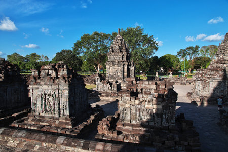 Prambanan / Indonesia - 01 Aug 2016: Prambanan is Hindu temple in Yogyakarta, Java, Indonesiaのeditorial素材