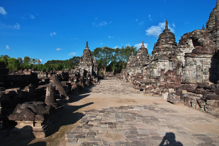 Prambanan / Indonesia - 01 Aug 2016: Prambanan is Hindu temple in Yogyakarta, Java, Indonesiaのeditorial素材