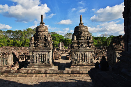 Prambanan / Indonesia - 01 Aug 2016: Prambanan is Hindu temple in Yogyakarta, Java, Indonesiaのeditorial素材
