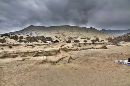 Volcano Bromo / Indonesia - 03 Aug 2016: Volcano Bromo in Java island, Indonesiaのeditorial素材