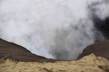 Volcano Bromo / Indonesia - 03 Aug 2016: Volcano Bromo in Java island, Indonesiaのeditorial素材