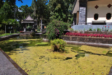 Bali / Indonesia - 05 Aug 2016: The temple on Bali island, Indonesiaのeditorial素材