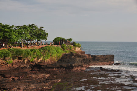 Bali / Indonesia - 05 Aug 2016: Tanah Lot Temple on Bali island, Indonesiaのeditorial素材