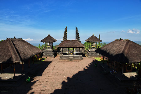 Bali / Indonesia - 06 Aug 2016: Pura Besakih Temple on Bali island, Indonesiaのeditorial素材