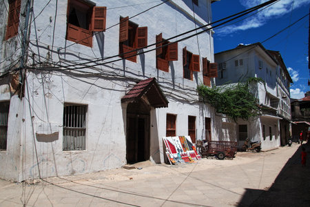 Stone Town, Zanzibar / Tanzania - 30 Dec 2016: The house in Stone Town, Zanzibar, Tanzaniaのeditorial素材