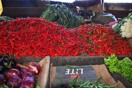 Arusha / Tanzania - 03 Jan 2017: Local market in Arusha city, Tanzaniaのeditorial素材