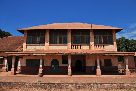 Moshi / Tanzania - 08 Jan 2017: Railway station in Moshi city, Africaのeditorial素材