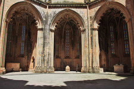 Ancient Dominican monastery in Batalha, Portugalのeditorial素材