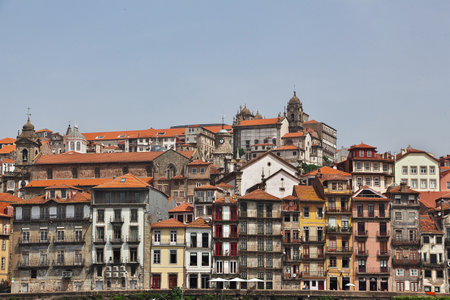 Porto / Portugal - 12 May 2015: The waterfront of Rio Douro in Porto, Portugalのeditorial素材
