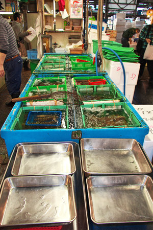 Tokyo / Japan - 05 Nov 2013: The local fish market, Tokyo, Japanのeditorial素材
