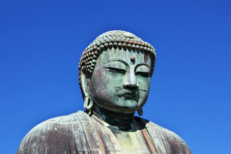 Kotoku-in temple, Great Buddha of Kamakura in Japanのeditorial素材