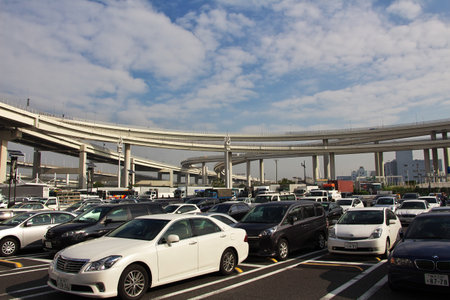 Tokyo / Japan - 06 Nov 2013: The highway in Tokyo, Japanのeditorial素材