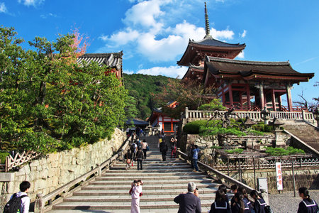 Kyoto / Japan - 08 Nov 2013: Kiyomizu-dera Temple in Kyoto, Japanのeditorial素材