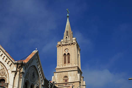 Iglesia Sagrados Corazones in Valparaiso, Pacific coast, Chileのeditorial素材