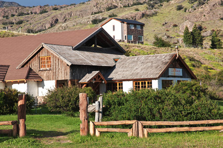 El Chalten, Patagonia, Argentina - 15 Dec 2019: El Chalten village in Patagonia, Argentinaのeditorial素材