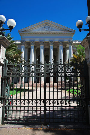 The vintage building in Santiago de Chileのeditorial素材