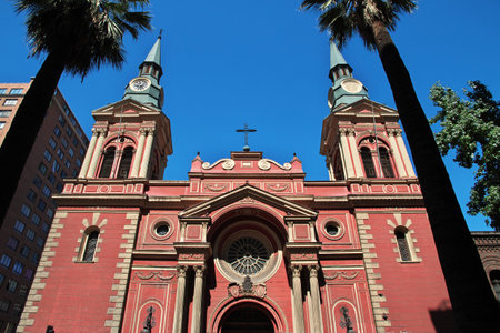 Basilica de la Merced, Chuch in Santiago, Chileのeditorial素材