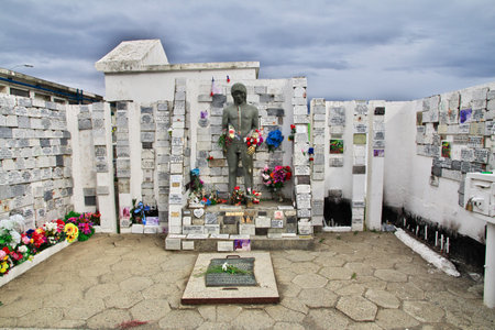 Punta Arenas, Patagonia, Chile - 21 Dec 2019. The old cemetery in Punta Arenas, Patagonia, Chileのeditorial素材