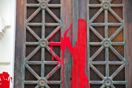 The old cemetery in Punta Arenas, Patagonia, Chileのeditorial素材