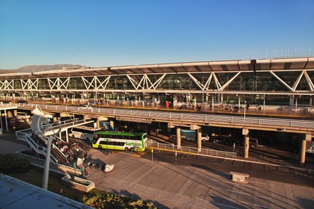Santiago, Chile - 24 Dec 2019: The airport in Santiago, Chileのeditorial素材