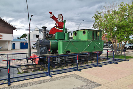 Puerto Natales, Patagonia, Chile - 19 Dec 2019. The art in Puerto Natales, Chileのeditorial素材
