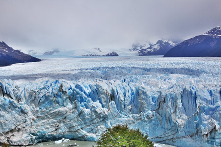 Perito Moreno Glacier near El Calafate, Patagonia, Argentinaの写真素材