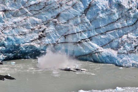 Perito Moreno Glacier near El Calafate, Patagonia, Argentinaの写真素材