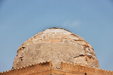 Makli Necropolis, vintage tombs in Thatta, Pakistanの写真素材