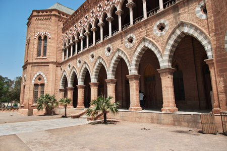 Frere Hall vintage palace in Karachi, Pakistanのeditorial素材