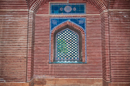 Thatta, Pakistan - 22 Mar 2021: Shah Jahan Masjid Thatta is a vintage mosque, Pakistanのeditorial素材