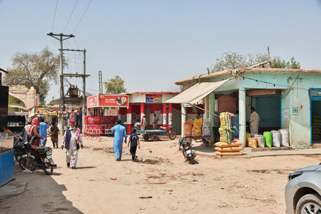 Bhong, Pakistan - 25 Mar 2021: Bhong village in Punjab province, Pakistanのeditorial素材