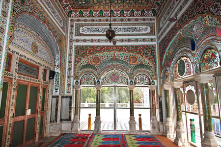 Bhong, Pakistan - 25 Mar 2021: Bhong Mosque in village of Bhong, Rahim Yar Khan District, Punjab...