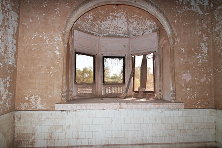 Bahawalpur, Pakistan - 26 Mar 2021: Sadiq Garh palace, a vintage building close Bahawalpur, Punjab province, Pakistanのeditorial素材