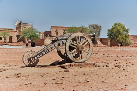 Derawar fort in Ahmadpur East Tehsil, Punjab province, Pakistanのeditorial素材