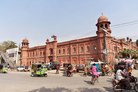 Lahore, Pakistan - 27 Mar 2021: Police building in Lahore, Punjab province, Pakistanのeditorial素材