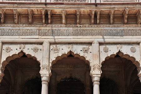 Lahore fort, vintage castle, Punjab province, Pakistanのeditorial素材