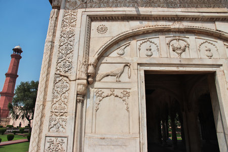 Lahore fort, vintage castle, Punjab province, Pakistanのeditorial素材