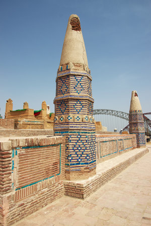 Tomb Of Seven Sisters, Sateen Jo Aastan in Sukkur, Pakistanのeditorial素材