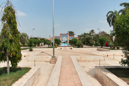 Shah Jahan Masjid Thatta is a vintage mosque, Pakistanのeditorial素材
