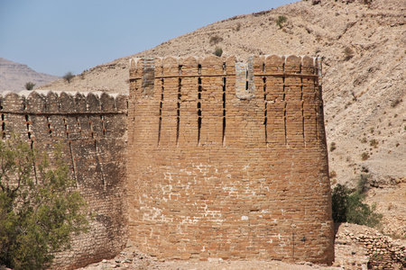 Ranikot Fort, Great Wall of Sindh, vinatge ruins in Pakistanのeditorial素材