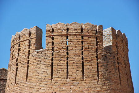 Ranikot Fort, Great Wall of Sindh, vinatge ruins in Pakistanのeditorial素材
