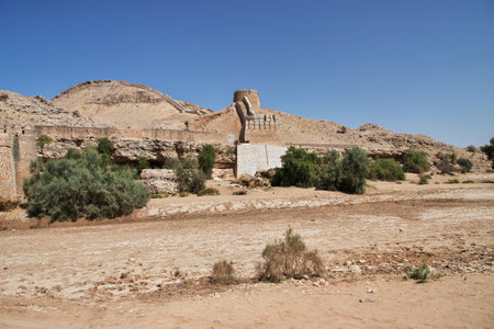 Ranikot Fort, Great Wall of Sindh, vinatge ruins in Pakistanのeditorial素材