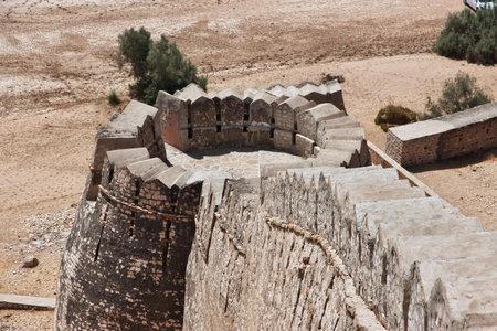 Ranikot Fort, Great Wall of Sindh, vinatge ruins in Pakistanのeditorial素材