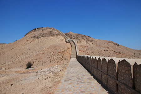Ranikot Fort, Great Wall of Sindh, vinatge ruins in Pakistanのeditorial素材